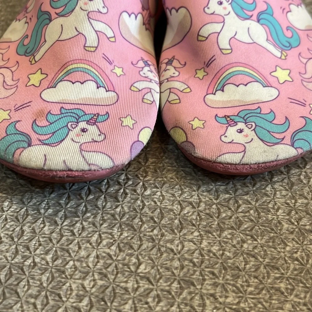 Pink Unicorn kids water shoes Preloved